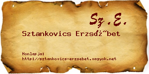 Sztankovics Erzsébet névjegykártya